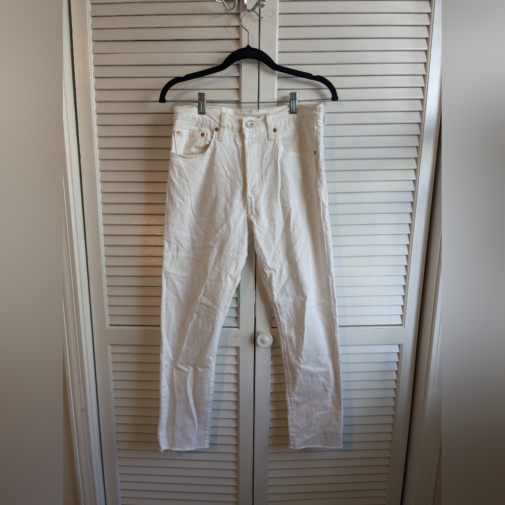 Levi's 501 White Jeans